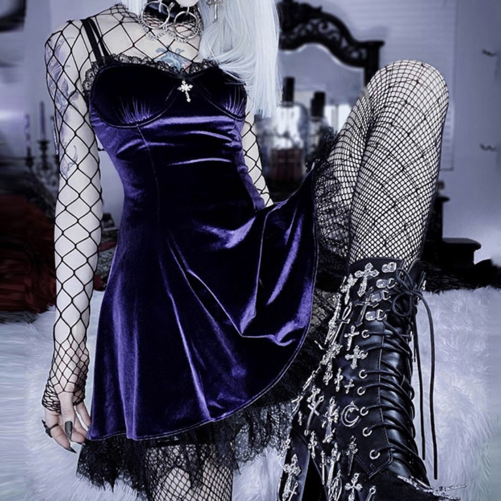 Goth Purple Dress